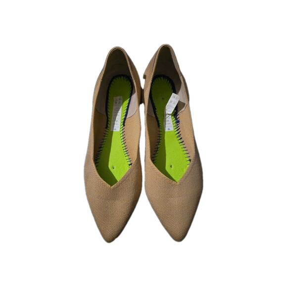 Rothy's Shoes - Rothy’s Women’s Size 11.5 Beige Tan Knit Flats Casual Slip On Shoes Eco